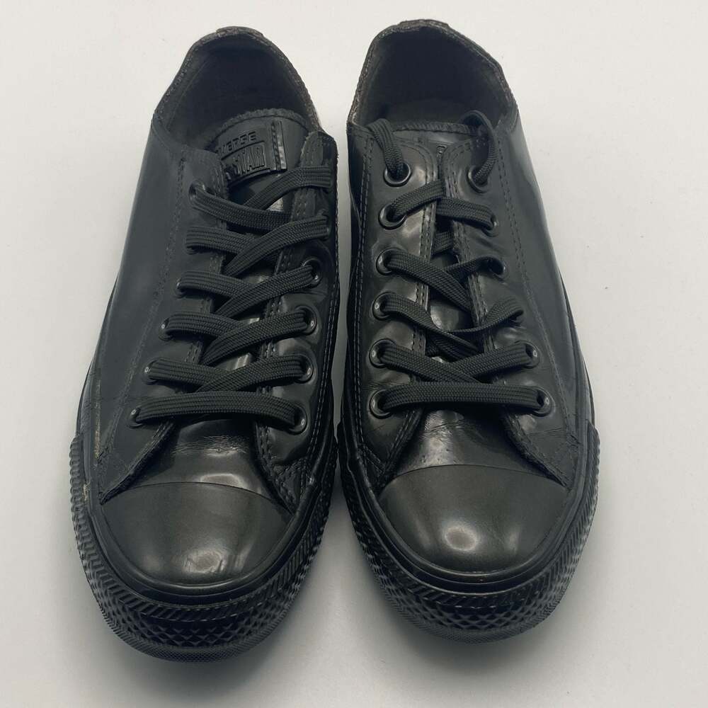 Converse All Star Ox Fashion Sneaker Leather Shoe - Black Mono - Mens - 6.5